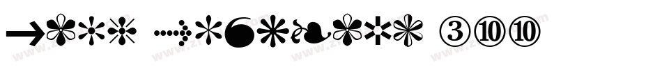 Zapf Dingbats 300字体转换